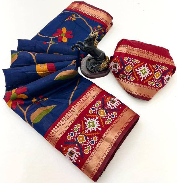 Malhar bomkai-ikkat Wholesale saree suppliers